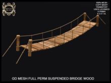 GD MESH FULL PERM SUSPENDED BRIDGE WOOD