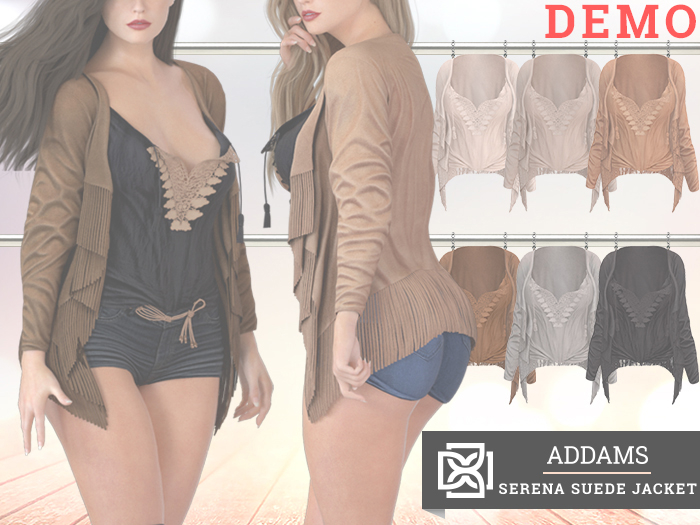 Addams - Serena - Suede Fringe Jacket #DEMO