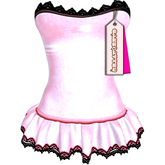 cakebatter / babydoll slip lace dress / blush -boxed-