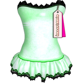 cakebatter / babydoll slip lace dress / lime -boxed-