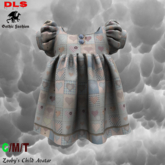AliyahDress patchwork blue beige rosa boxed