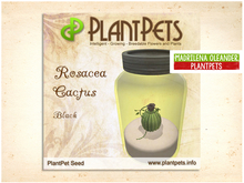 PlantPet Seed [Rosacea Cactus *Black*]