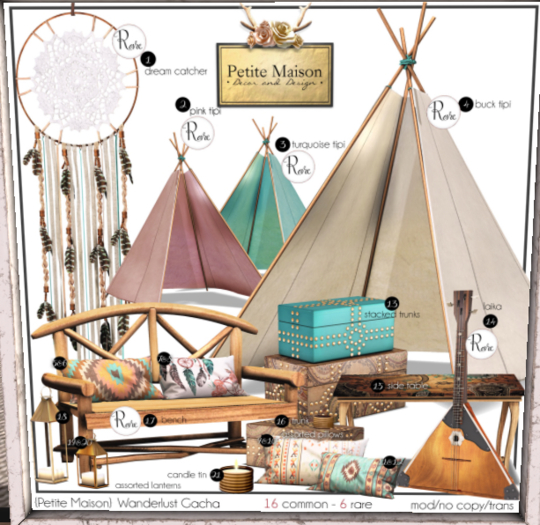 {Petite Maison} Sunset Lodge Tipi - Pink RARE