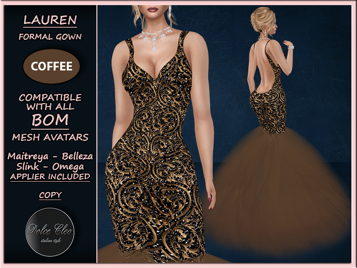 Dolce Cleo ::: Lauren Formal Dress (Coffee) - ADD ME