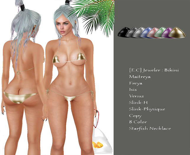 [E.C] Jewelry: Bikini & Starfish Necklace (FATPACK)