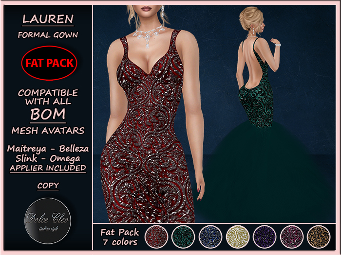 Dolce Cleo ::: Lauren Formal Dress [FAT PACK] - ADD ME