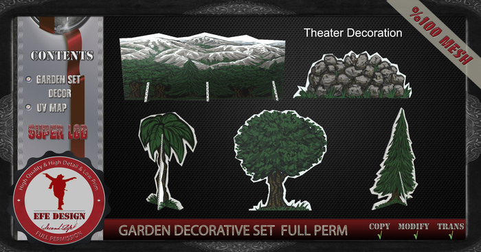 Garden Set Decor Full Permission ADD