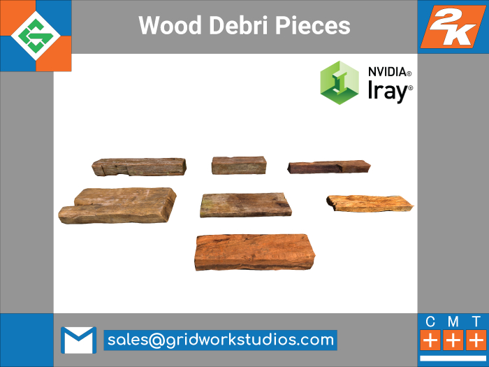 [ G.W.S. ] MESH: Wood Piece Set