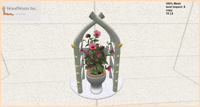 Toilet decor with plant