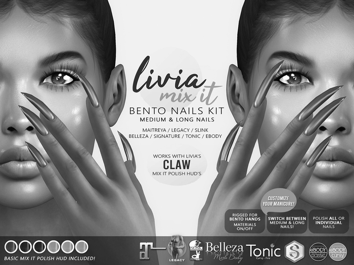 LIVIA Mix It Claw Bento Nails DEMOS