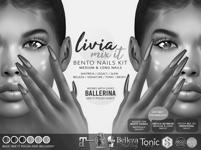 LIVIA Mix It Ballerina Bento Nails DEMOS