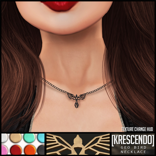 [Kres] Geo Bird Necklace