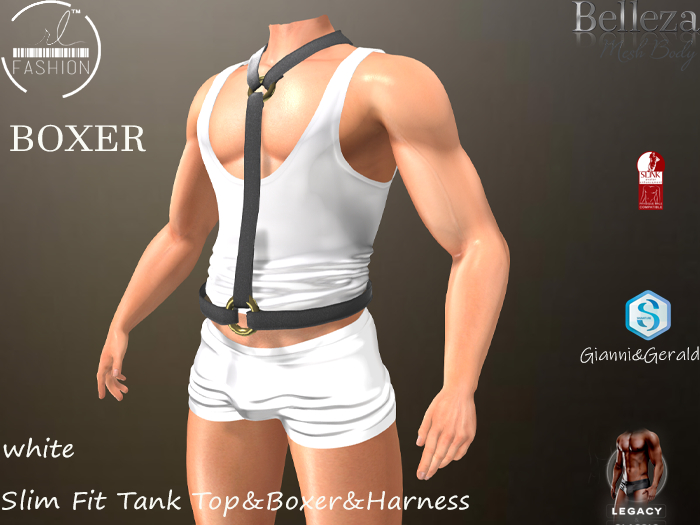 Slim Fit Boxer White