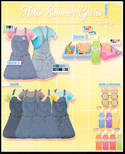 KitCat - Hello Summer Gacha Outfit Gray (2)