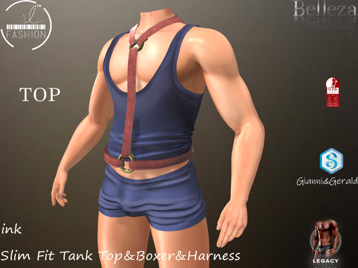 Slim Fit Tank Top Ink