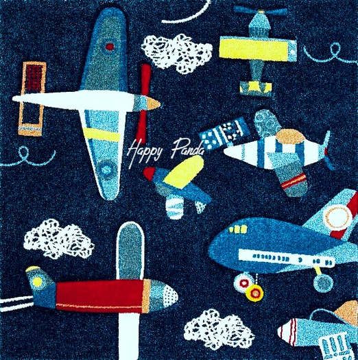 [Happy Panda] Area Rug (boxed) Airplane 4
