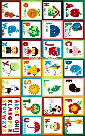 [Happy Panda] Area Rug (boxed) ABC