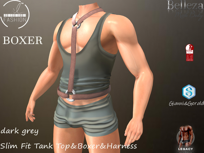 Slim Fit Boxer Dark grey