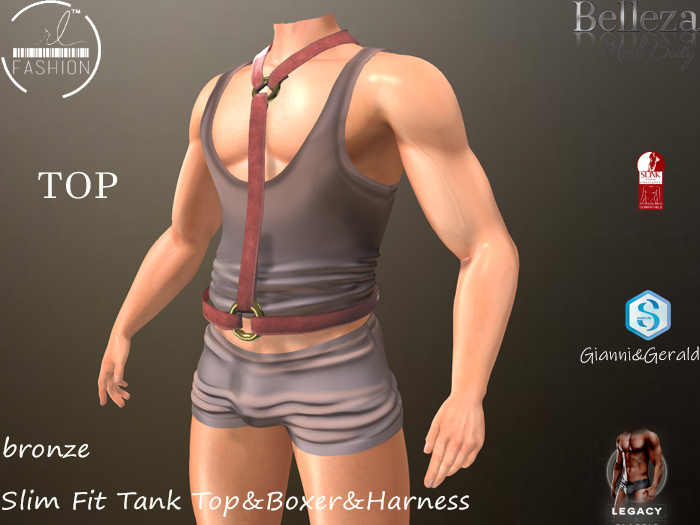 Slim Fit Tank Top Bronze