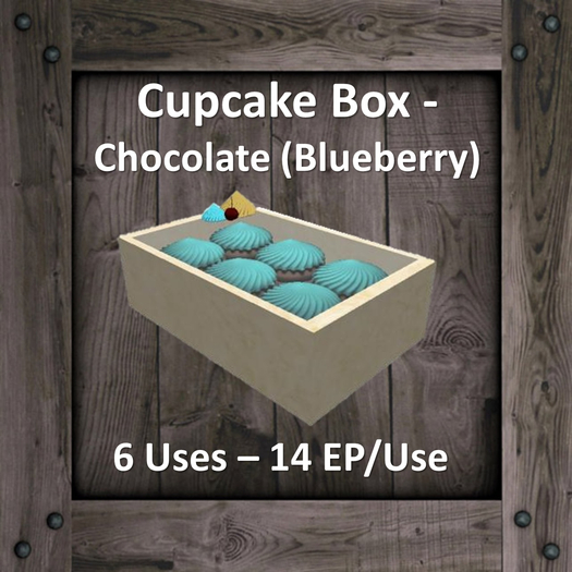 DFS Cupcake Box - Chocolate (Blueberry) (Texture)