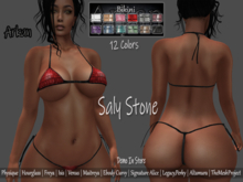 .::Arkan::. Saly Micro Bikini Stone + Fitmesh