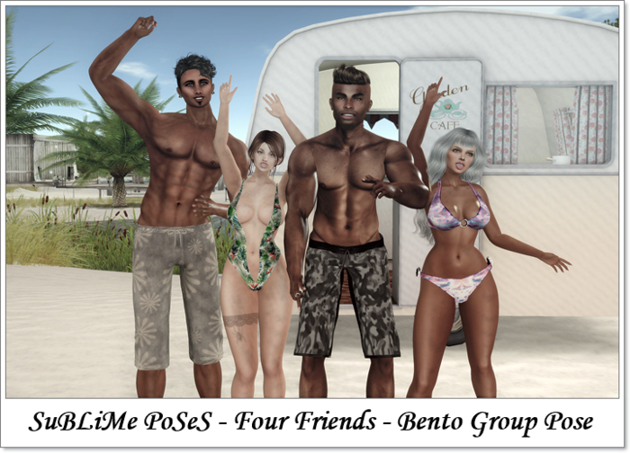 SuBLiMe PoSeS - Four Friends - Bento Group Pose(Wear/ Box)