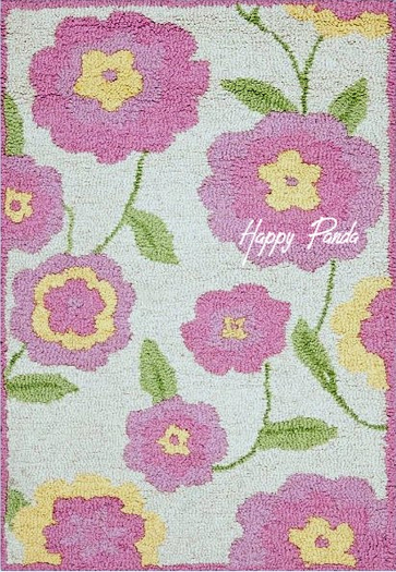[Happy Panda] Area Rug (boxed) Flower 12