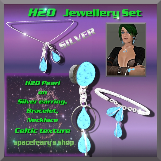 H2O Pearl Silver Jewellery Set