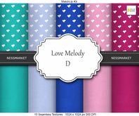 Love Melody D Matchup Kit 10 Seamless Textures NM