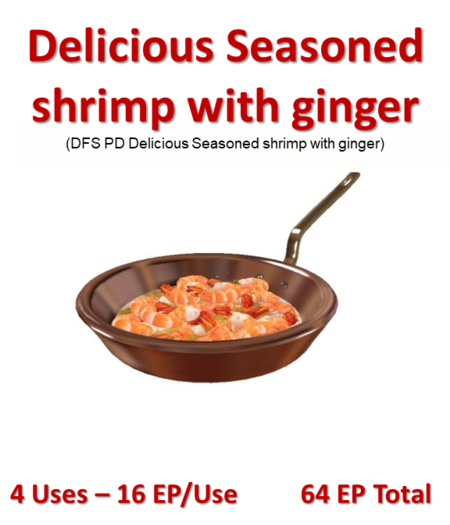 DFS PD Delicious Seasoned shrimp with ginger (Texture)