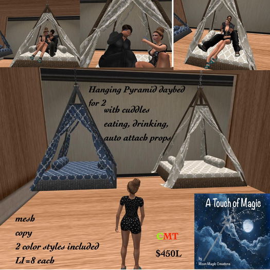 Hanging Pyramid daybeds for 2-Box