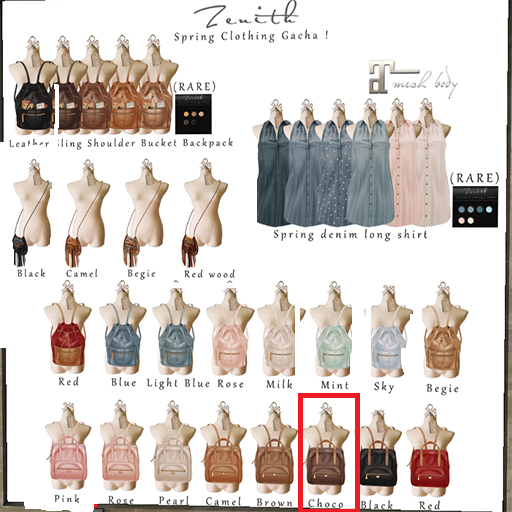 =Zenith=Piazza Mini Leather Backpack (Choco)