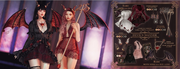 toksik - Devil's Manner Pitchfork (Rose Gold)