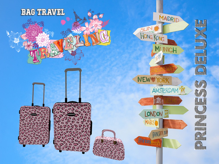 :.P.D. Bag Travel  Pink Light