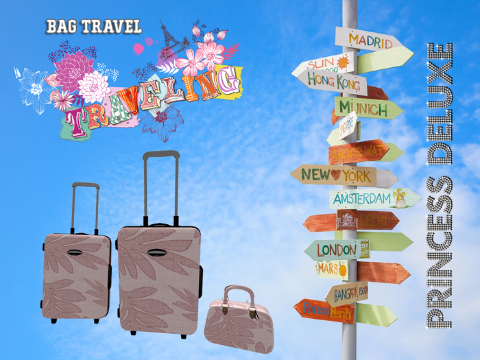 :.P.D. Bag Travel  Flower