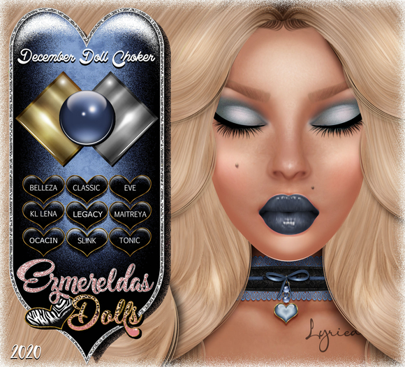 Jewelry: Birthstone Choker [December Doll]•[With Materials] 