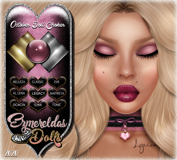 -{E's Dolls} Birthstone Choker {October Doll}{07-22-2020}