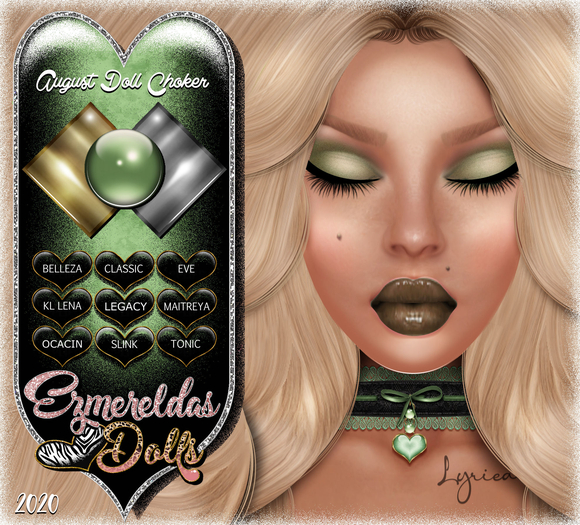 Jewelry: Birthstone Choker [August Doll]•[With Materials]
