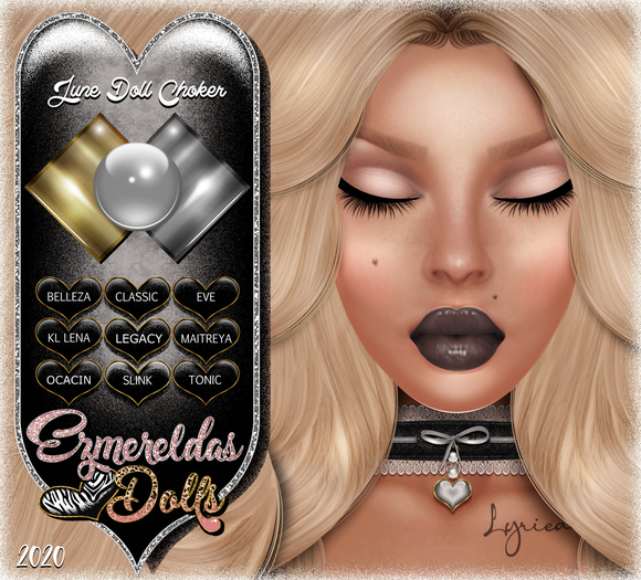 -{E's Dolls} Birthstone Choker {June Doll}{07-22-2020}