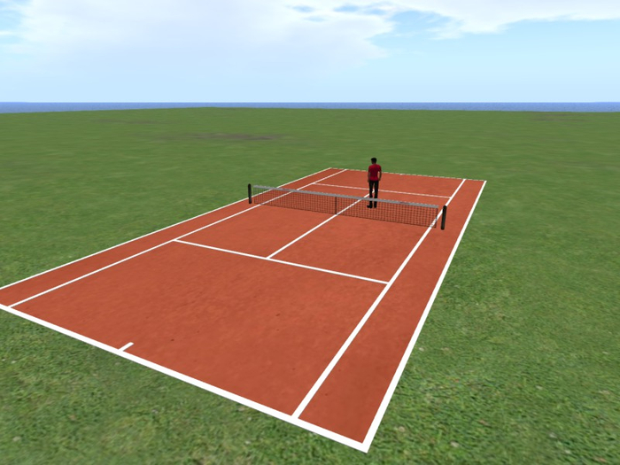 Second Life Marketplace TM Tennis Court Clay Second Life Marketplace TM Tennis Court Clay