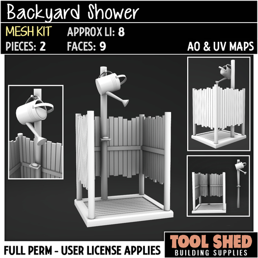 Tool Shed - Backyard Shower Kit