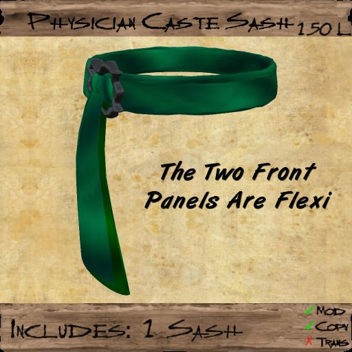 Caste of Physicians Sash