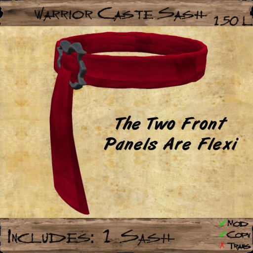 Caste of Warriors Sash