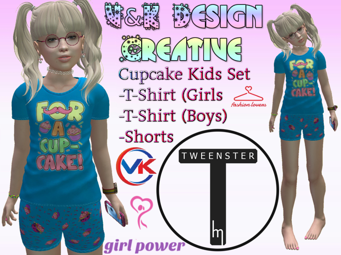V&K Design Tweenster Kids Cupcake Set