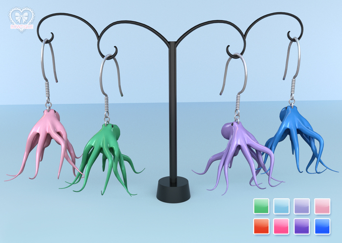 Bowtique - Octopus Earrings