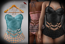 (*<*) 1313 Larkin Dress - Golden Plaid