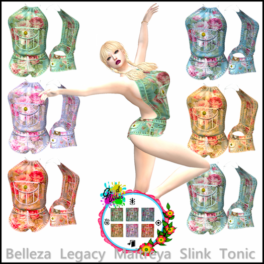DEMO Bare Back Vintage Romper