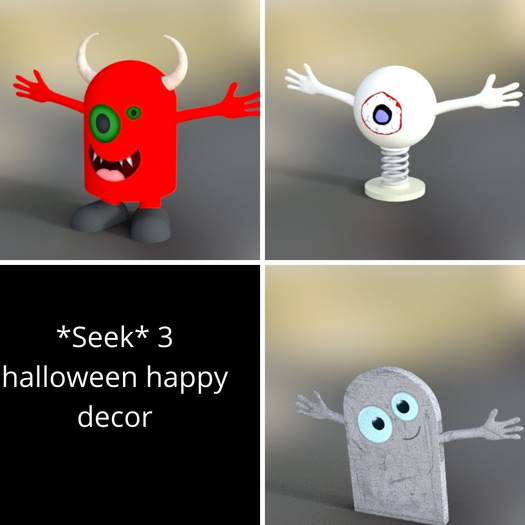 *Seek* 3 halloween happy decor