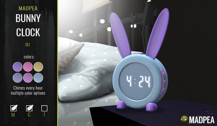MadPea Bunny Clock [Add Me!]