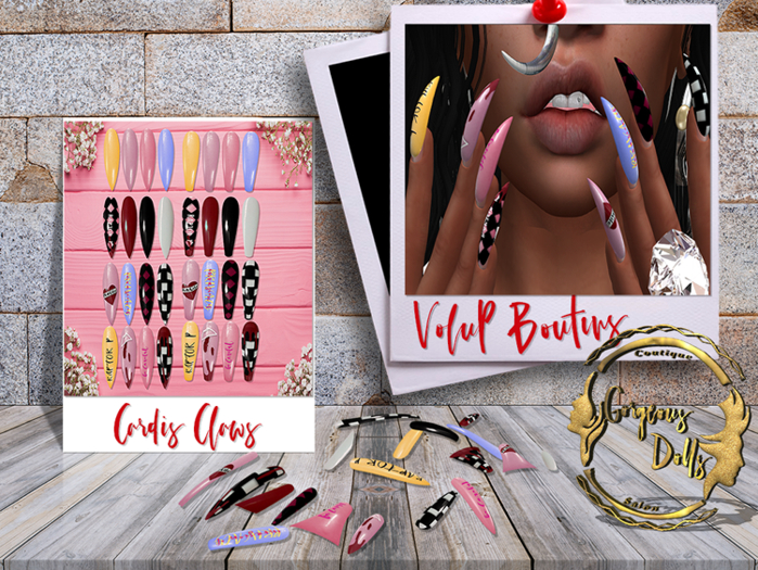 ~GD~VoluP(Cardis Claws) - Slink Dynamic Hands(Fem)